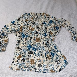 Long Sleeve Floral Blouse
